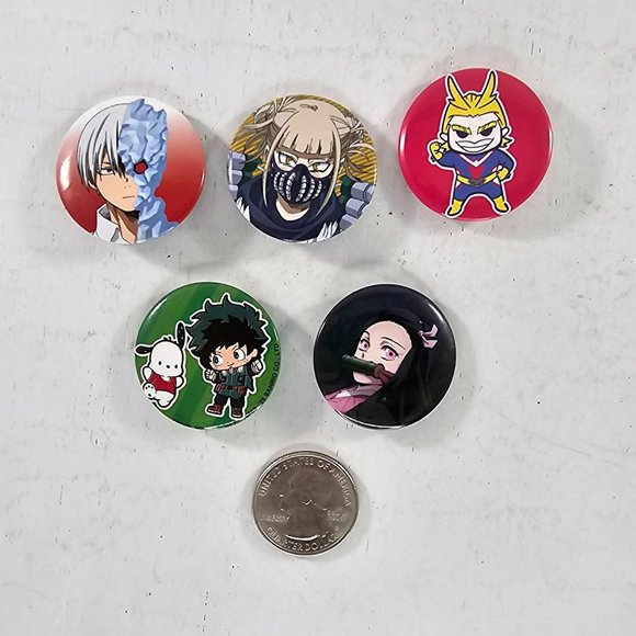 Anime Button Pin Lot My Hero Academia Sanrio Demon Slayer - Picture 4 of 7